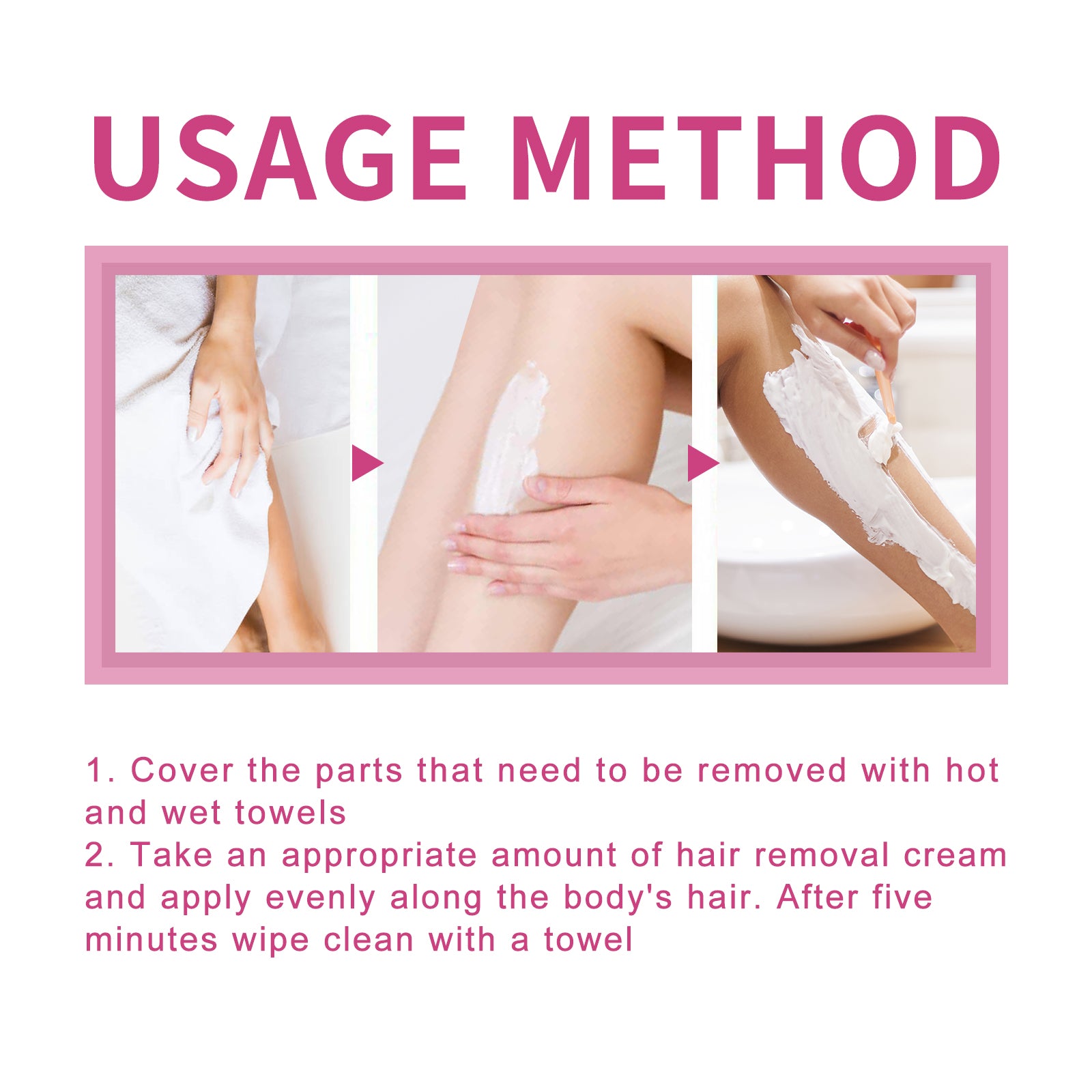 Hair Removal Cream For Mrs, Full Body Underarm Gentle Hair Removal Without Irritation Refreshing Moisturizing Smooth Hair Removal Cream