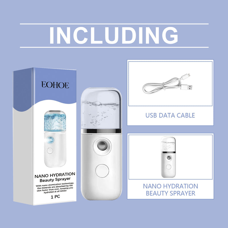 EOHOE Facial Steam Engine, Facial Moisturizing, Moisturizing And Cleaning Pores Household Portable Steaming Face Beauty Hydration Device