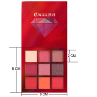 CmaaDu 9 Colors Eye Shadow Diamond Shine Eyeshadow Palette Shiny Highlight Eyeshadow