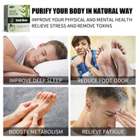 Natural Bamboo Charcoal Foot Patch Body Cleaning Foot Care Improve Headache Back Pain Help Sleep