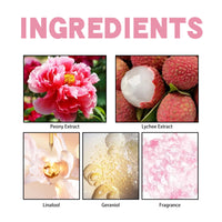 EELHOE Peony Lychee Scent Experience Perfume, Natural Fresh Lasting Fragrance Atmosphere Portable Niche Perfume