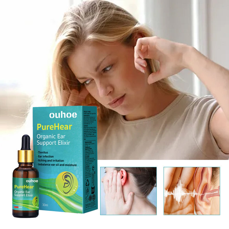 OUHOE Organic Ear Protection For Ear Discomfort Clean Earwax Body Comfort Ear Massage Daily Care Drops