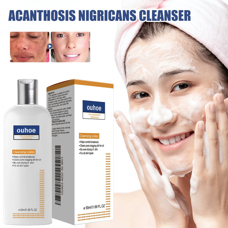 OUHOE Black Acanthoderm Cleanser Face Deep Clean, Soft And Moisturizing Skin Repair Oil Control Cleansing Cleanser