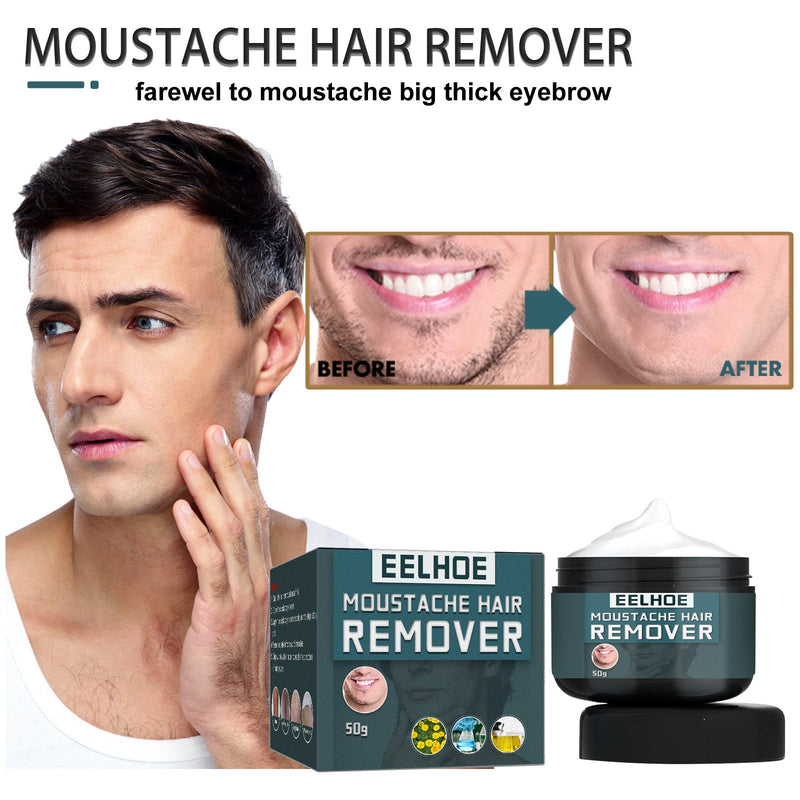 EELHOE Men's Hair Removal Cream, Facial Armpit Leg Chest Hair Clean Not Damaging Skin Hair Removal Cream