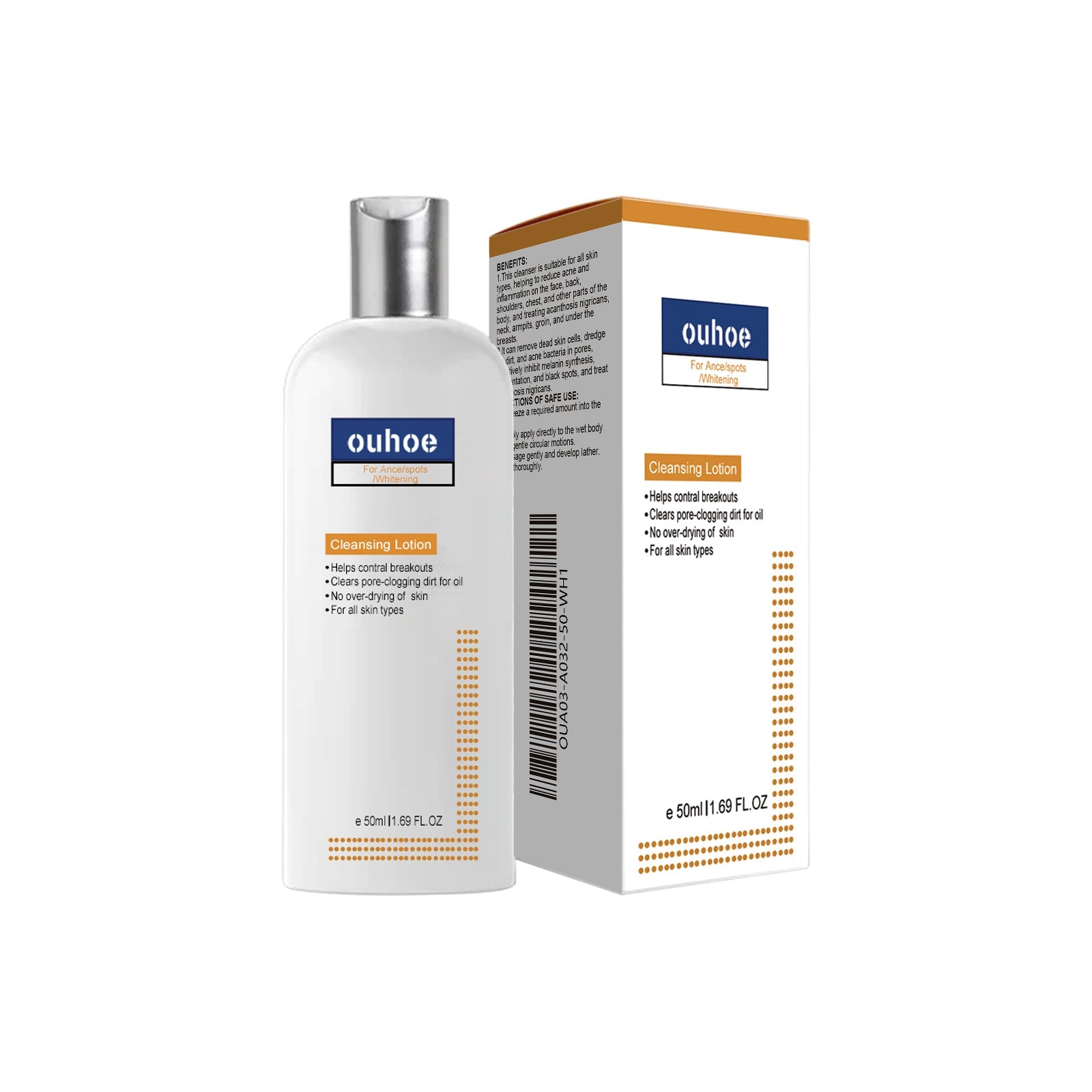 OUHOE Black Acanthoderm Cleanser Face Deep Clean, Soft And Moisturizing Skin Repair Oil Control Cleansing Cleanser