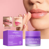 EELHOE Lip Sleeping Mask, Moisturizing Gently Exfoliating Dead Skin Plump Smooth Lip Mask