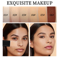 Oqianya Cream Foundation Concealer Long-Lasting Solid Foundation  Dual-Purpose Powder Puff Brush