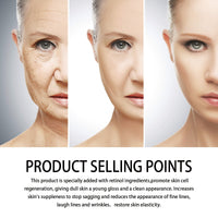 Retinol Cream Moisturizes, Hydrates, Reduces Fine Lines And Tightens And Lifts Facial Skin Around The Eyes
