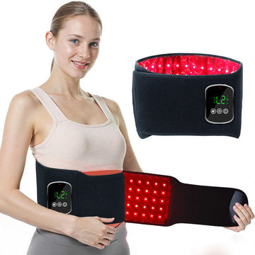 Infrared vibration massage hot compress belt