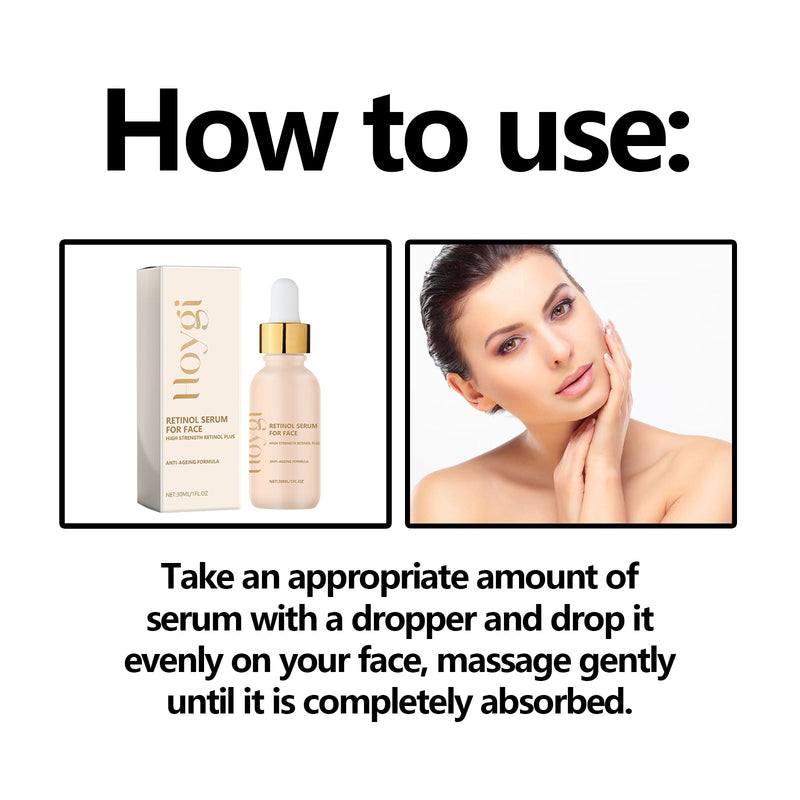 Retinol Serum For Face, Hydrating Firming Facial Fine Lines Smooth Skin Anti-Wrinkle Essence
