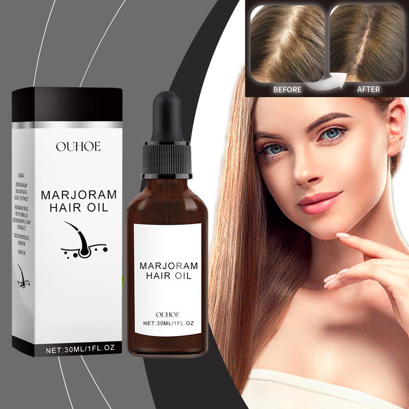 Ouhoe Marjoram Hair Oil, Moisturizing And Repairing Dry Hair, Soft And Dense Hair Essence