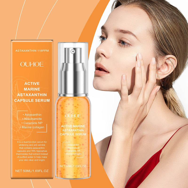 OUHOE Astaxanthin Facial Essence Moisturizes And Moisturizes Delicate Skin Hydrating, Brightening And Moisturizing Skin Essence