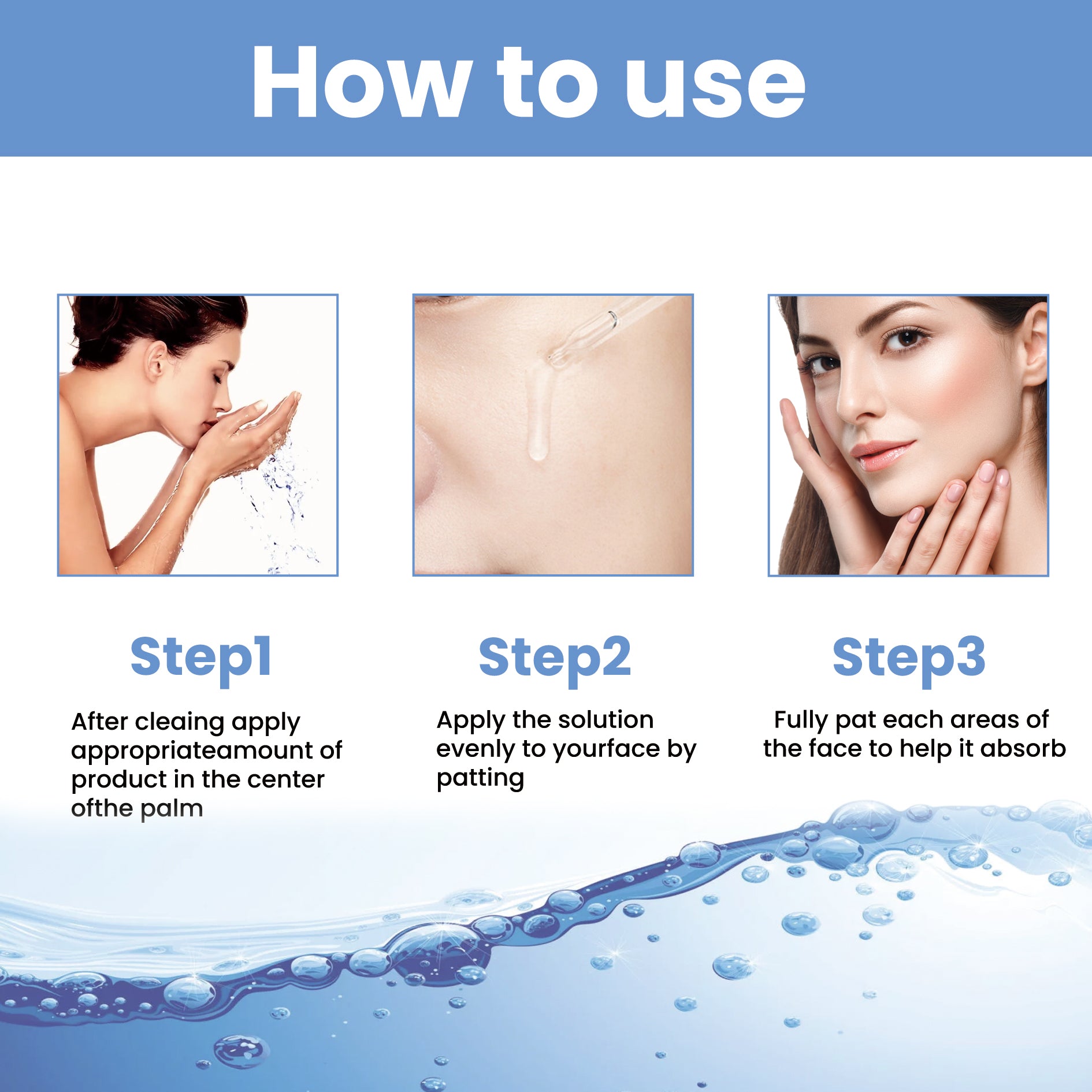 OUHOE Hyaluronic Acid Firming Serum Hydrating And Smoothing Skin Care Firming Serum