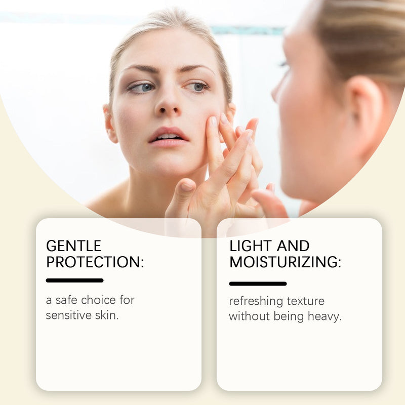 Hoygi Moisturizing Protective Cream, Summer Outdoor Brightening, Isolation, Refreshing, Hydrating, Light, Non-Sticky, Moisturizing Skin Care