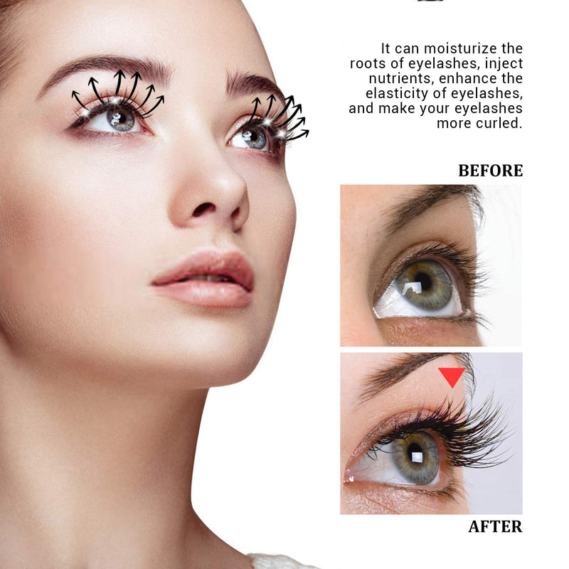 EELHOE Lash Boost Serum, Eyebrows And Eyelashes Black Thick Curly Natural Beautiful Slender Long Gentle Not Easy To Smudges
