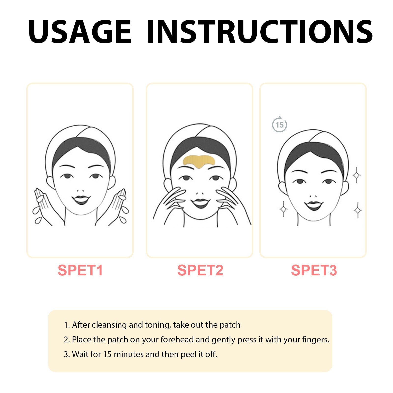 Collagen Forehead Patches, Lift And Tighten Forehead Muscles And Reduce Fine Lines Shaping Patch