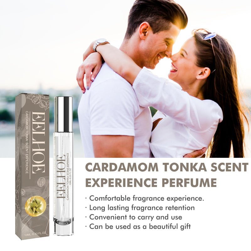 EELHOE Cardamom Tonka Scent Experience Perfume, Natural Fragrance Light Elegant Lasting Fragrance Mild Portable Date Atmosphere Perfume