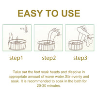 Lymphatic Drainage Slimming Foot Soak Beads, Relieve Leg Swelling Repair Veins Firming And Toning Foot Bath Pack