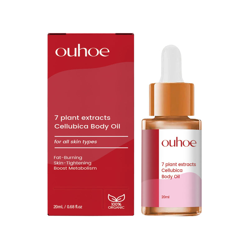 OUHOE Herbal Body Oil, Firming Skin Shape Body Moisturizing Massage Oil