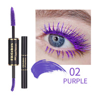 Fit Colors Double-Head Color Mascara Thick Curling Waterproof Not Smudged Multi-White Eyebrow Mascara