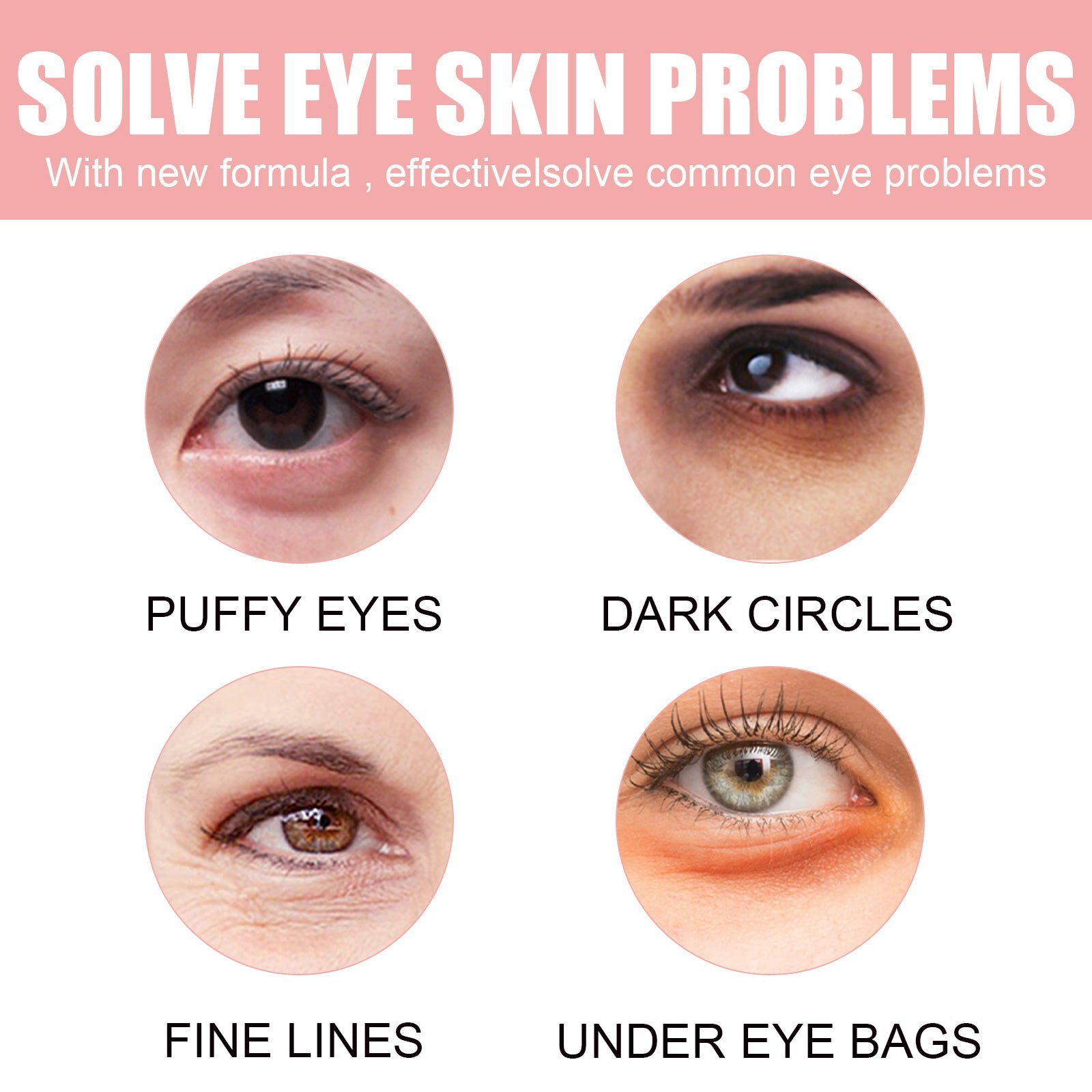 Pink Rose Eye Mask, Reduces Fine Lines, Bags, Dark Circles, Moisturizes And Tights Skin Care Eye Mask