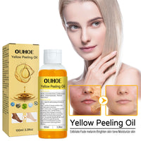 Yellow Exfoliating Oil, Brightening Skin, Moisturizing Whitening Beautify Skin And Body Exfoliating Oil