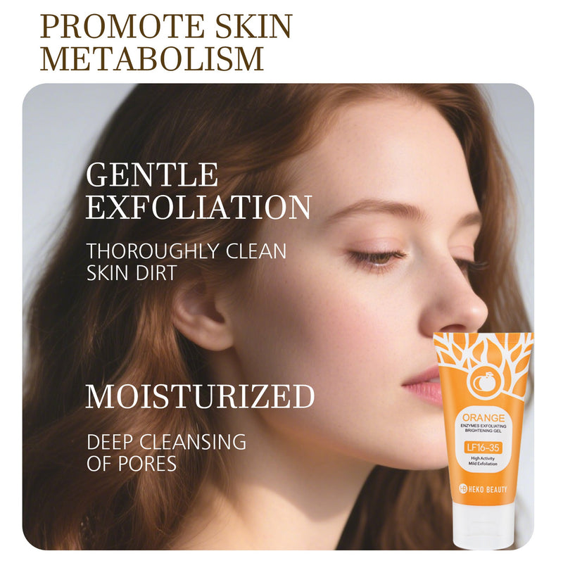 Orange Exfoliating & Brightening Gel - Smooths & Lightens Skin Care