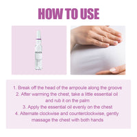 EELHOE Breast Enhancement Lift Ampoules Oil, Gently Moisturize And Tighten The Breasts Plump And Full Lifting Breast Care Essence