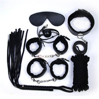 Nylon Plush Set Cross 18-Piece Set 7-Piece Set Leather Handcuffs Plush Anklets