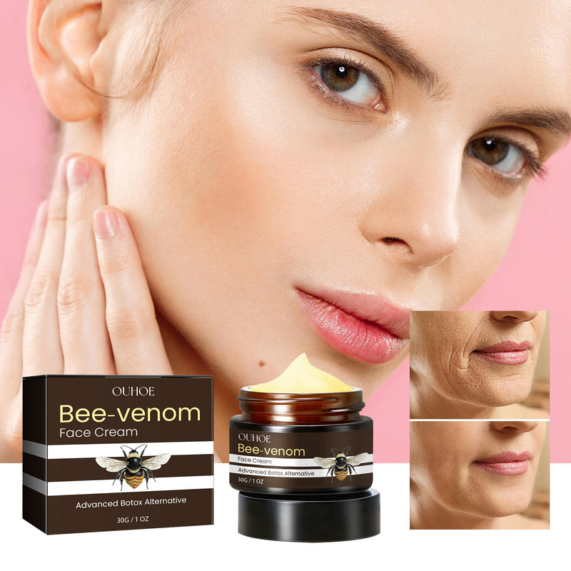 Bee-Venom Face Cream, Fade Fine Neck Lines Around The Eyes Moist Firming Skin Filling Water Anti Aging