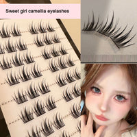 Sunflower Comics Pure Desire Eyelash Simulation Natural Thickening Large Segmented Trilogy False Eyelash Laziness
