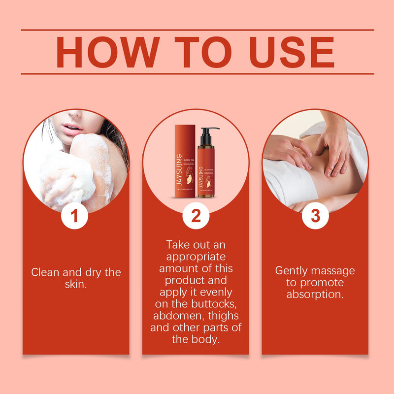 Jaysuing Body Firming Massage Oil, Moisturizes, Lusters And Softens The Skin. Daily Body Massage Care Oil