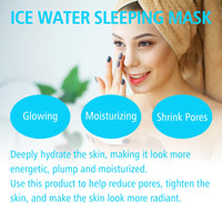 Ice Water Sleeping Mask, Deep Facial Hydrating And Moisturizing Delicate Skin Firming Anti-Wrinkle Facial Mask