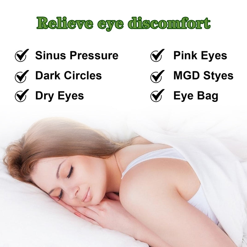 EELHOE Herbal Steam Fatigue Relief Eye Mask, Relieve Eye Strain And Eye Discomfort Herbal Essence Hot Compress Eye Mask