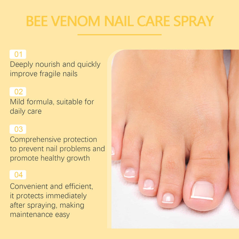 Bee Venom Nail Spray Pedicure Cleaning And Repairing Smooth And Clean Nourishing Care Solution