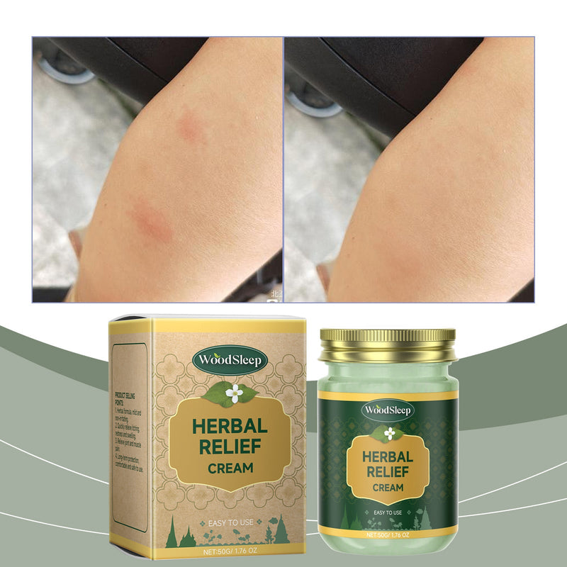 Woodsleep Herbal Care Cream, Herbal Repair Moisturizing Body Skin Joint Muscle Massage Cream