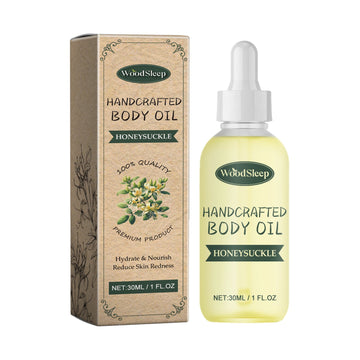 Honeysuckle Handcrafted Body Oil, Repair Facial Redness Fade Scar Multi-Purpose Body Essential Oil