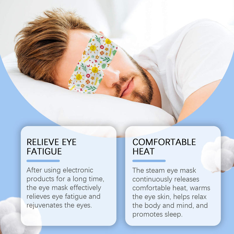 Sleep Steam Eye Mask, Gentle Hot Compress To Relieve Eye Fatigue And Improve Sleep Quality Daily Use
