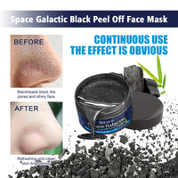 Space Galactic Black Peel Off Face Mask, Clean Blackheads Firming Pores Smooth The Skin Tear The Mask