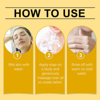 OUHOE Herbal Lemon Bath Soap Gently Cleanses Smooth Body And Skin With Refreshing Oil-Controlling Cleansing Soap