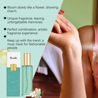 Roxelis Jasmine Perfume Natural Fresh Light Elegant Atmosphere Romantic Lasting Fragrance Portable Wooden Floral Fragrance