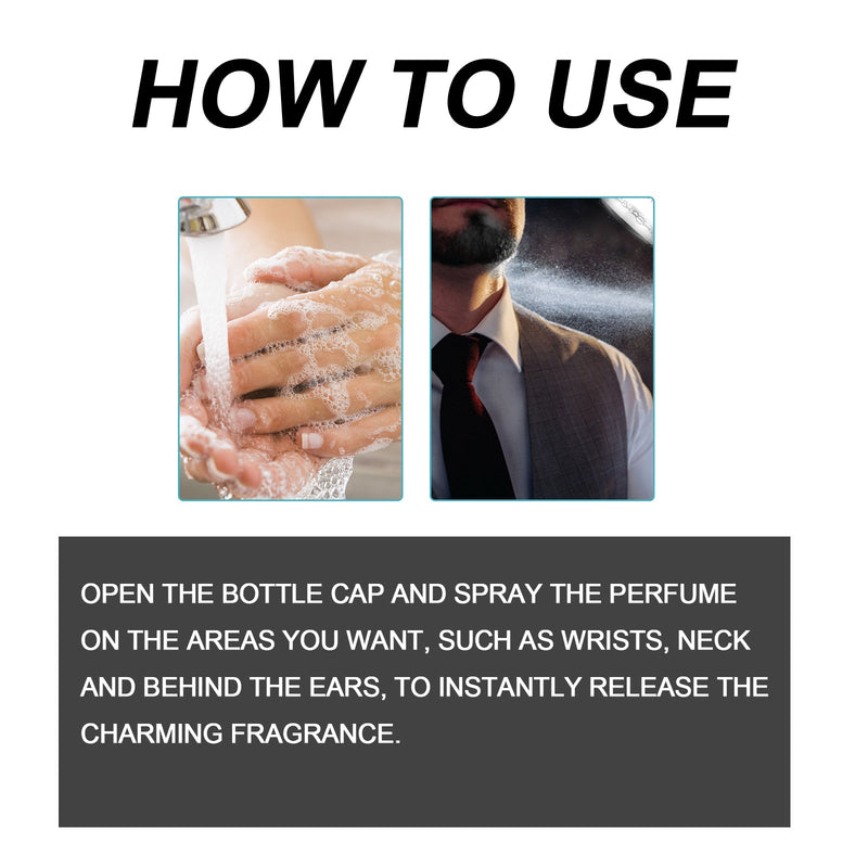 Men's Perfume, Body Fragrance Light Fragrance Natural Dating Atmosphere Lasting Fragrance Exudes Charm Niche Perfume