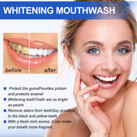 EELHOE Whitening Mouthwash, Clean Stains Oral Care Fresh Breath Mouthwash