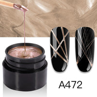 ROSALIND Gel Spider Line For Nails Art Gel Polish UV Colors Painting Gel Nail Polish Spider Gel Lacquer Web Stickers Gel Polish
