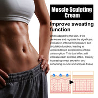 Muscle Sculpting Cream, Massage Firming Abdominal Muscles To Show The Waistline Abs Cream