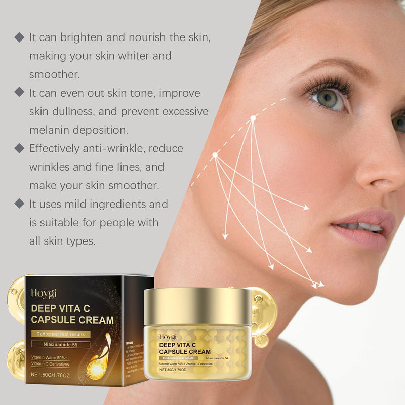 Hoygi Vitamin C Facial Moisturizer Gently Moisturizes And Nourifies The Skin Hydrating And Moisturizing Tender And Smooth Moisturizing Cream
