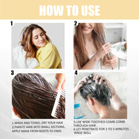 EELHOE Hair Mask Conditioner Moisturizes, Improves, Dyes, Irons, Smooths And Fluffs Hair Mask