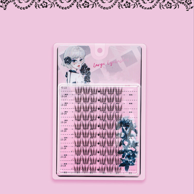 Sunflower Comics Pure Desire Eyelash Simulation Natural Thickening Large Segmented Trilogy False Eyelash Laziness