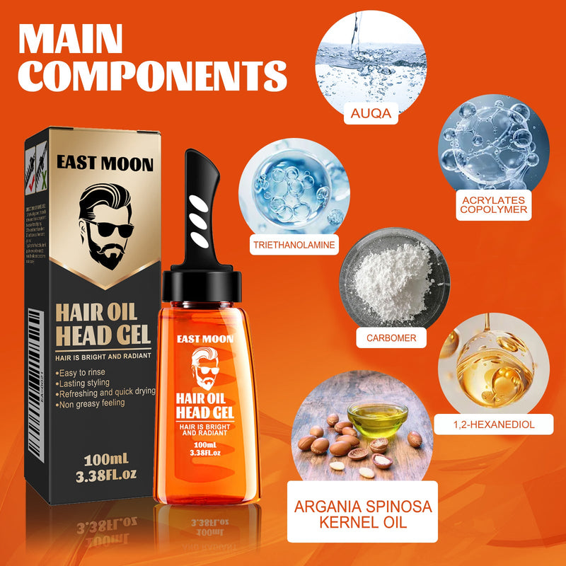 Men's Hair Wax Comb Retro Oily Head Big Back Hair Shape Moisturizing And Long-Lasting Comb One Comb To Set The Shape