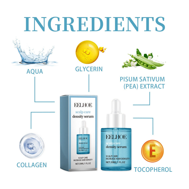Scalp Care Density Serum, Moisturizing And Nourishing Hair Root Thickening Hair Luster Soft And Dense Hair Solution